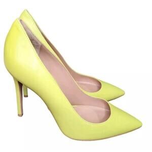 Lita by Ciara Solid Point Toe Pump Acid Lime EU40 US8.5 Formal‎ Fun Party Neon